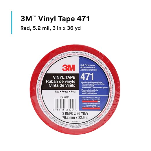 3M Vinyl Tape 471, 3 in x 36 yd, 1 Roll - Image 3