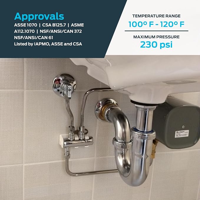 Cash Acme 3/8 Inch HG135 Thermostatic Mixing Valve - Image 4