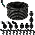 eflyefly Black Flex Liquid Tight Conduit 1/2 Non Metallic Flexible Electrical by Unknown