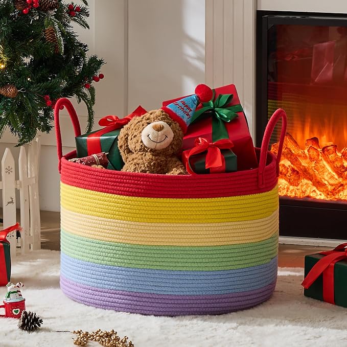 KAKAMAY Large Blanket Basket - Image 7