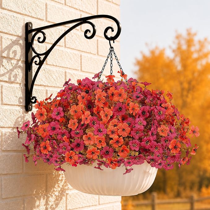 Artificial Faux Mums Flowers Plants - Image 7