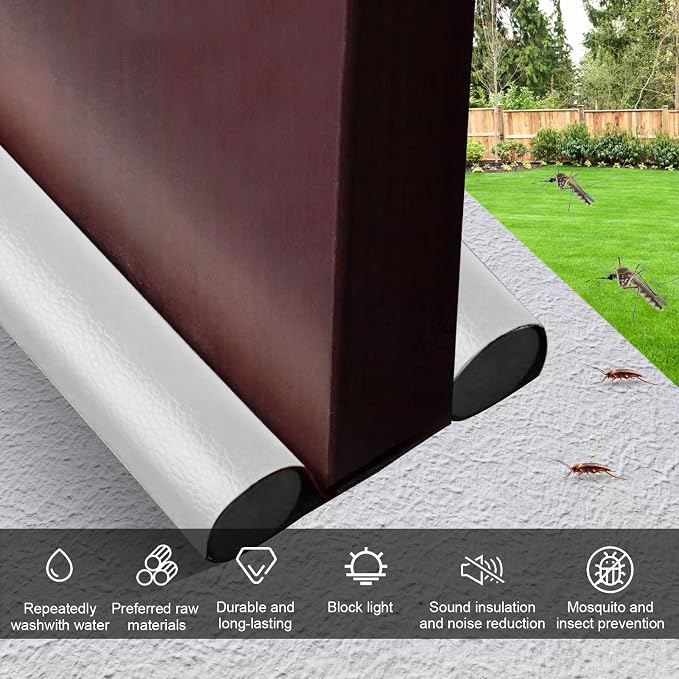 Wanheart Under Door Draft Stopper 38 Inch, Door Sweep - Image 5