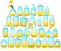 Glass Bud Vases in Bulk Set of 30 Pcs, Small Glass Vases by earthgadgets