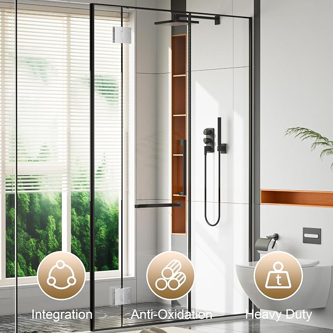 Alise Glass Shower Door Hinge, 180° Hinge - Image 5