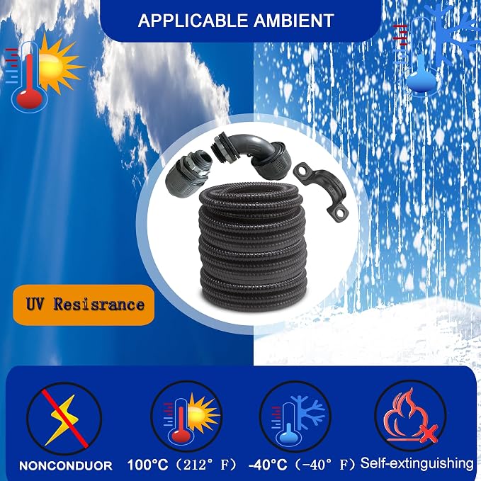 Yariwiz Black Special Extra Flexible Electrical Conduit Liquid Tight PVC - Image 5