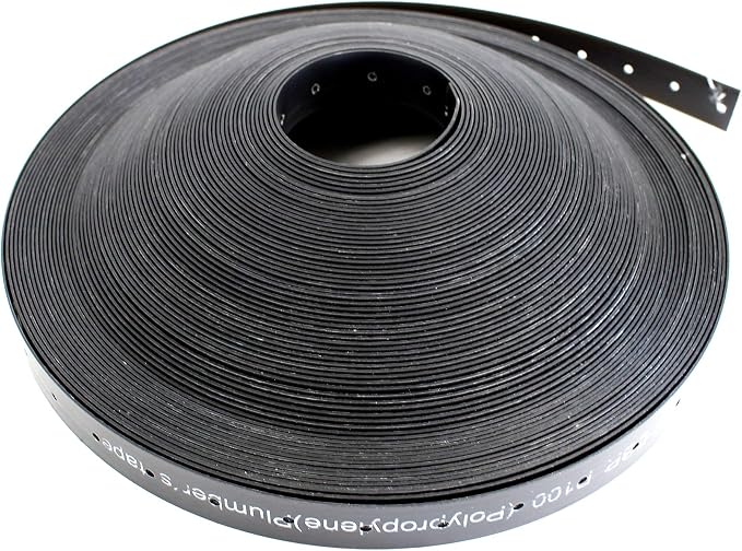 Inc 3/4" Plumbing Tape 100 Feet Plastic Hanger Strap Roll - Image 3