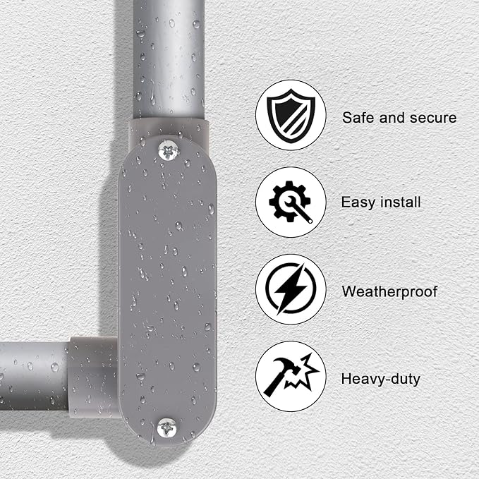 4Pack 1/2 Inch Rigid PVC Conduit Body Type LL 0.50IN PVC Conduit Bodies LL Type - Image 6