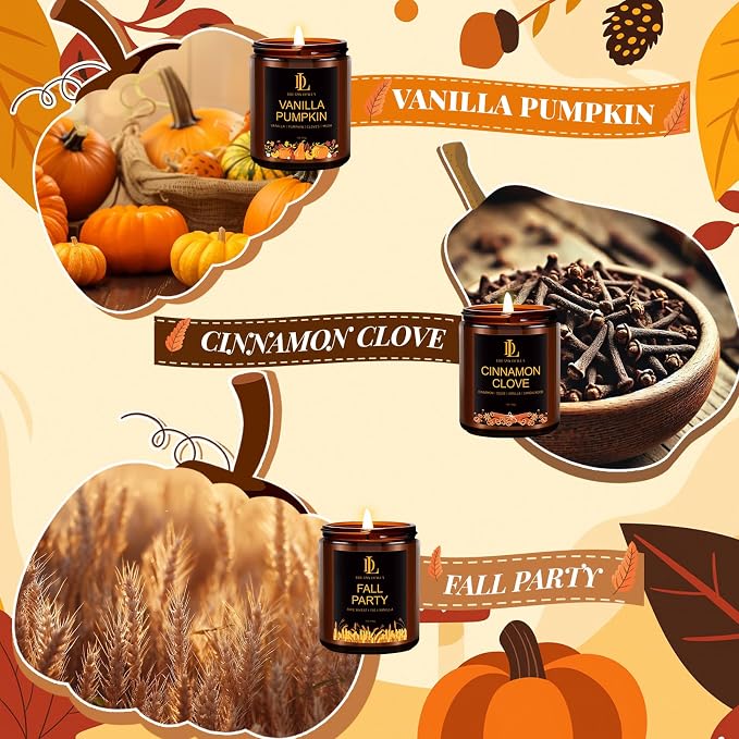 DL DREAMY DEWLA Fall Candles Set - Image 5