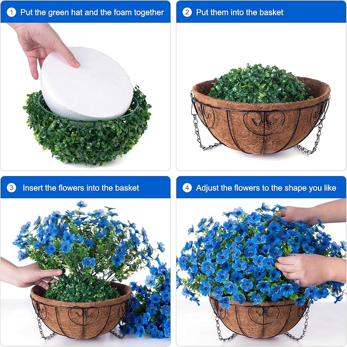 Artificial Fake Hanging Plants Flowers - Image 4