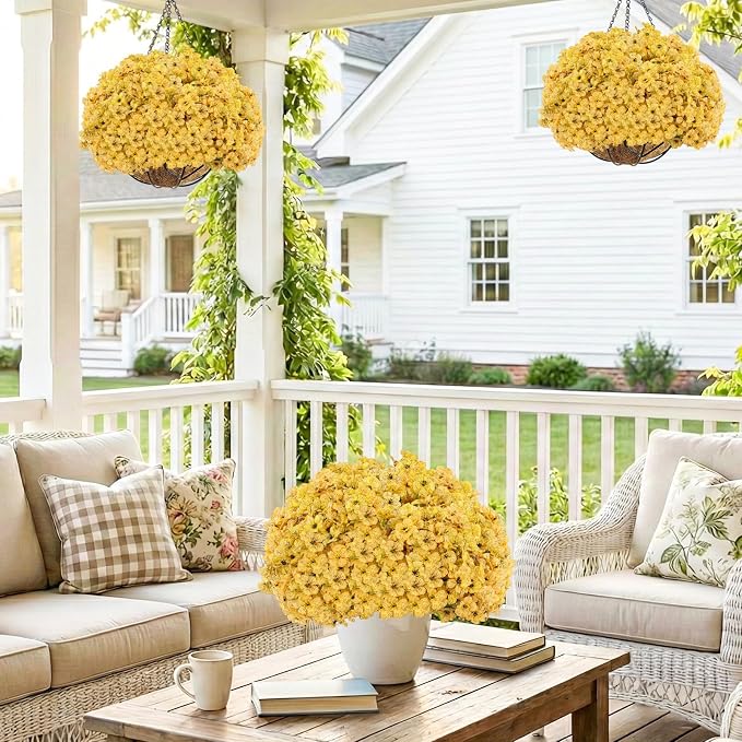22 Bundles Artificial Flowers Outdoor, Faux Flowers UV Resistant - Image 6