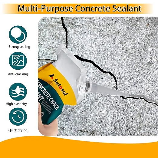 Concrete Crack Filler, High Elasticity Cement Crack Repair Sealant, - Image 3