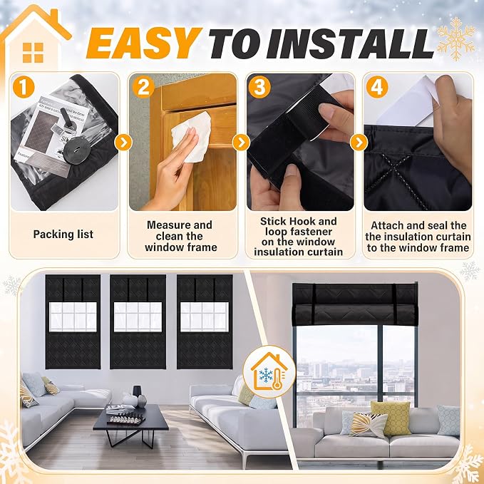 Beeveer Visible Thermal Window Attic Insulation Kit, Oxford Cotton | - Image 5