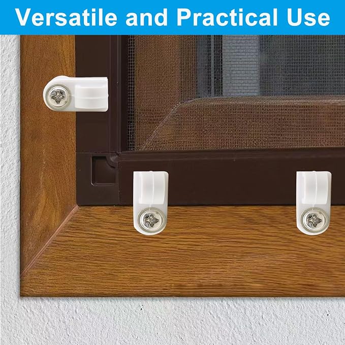 24 Pack 3/8 inch White Nylon Window Screen Clip - Image 4