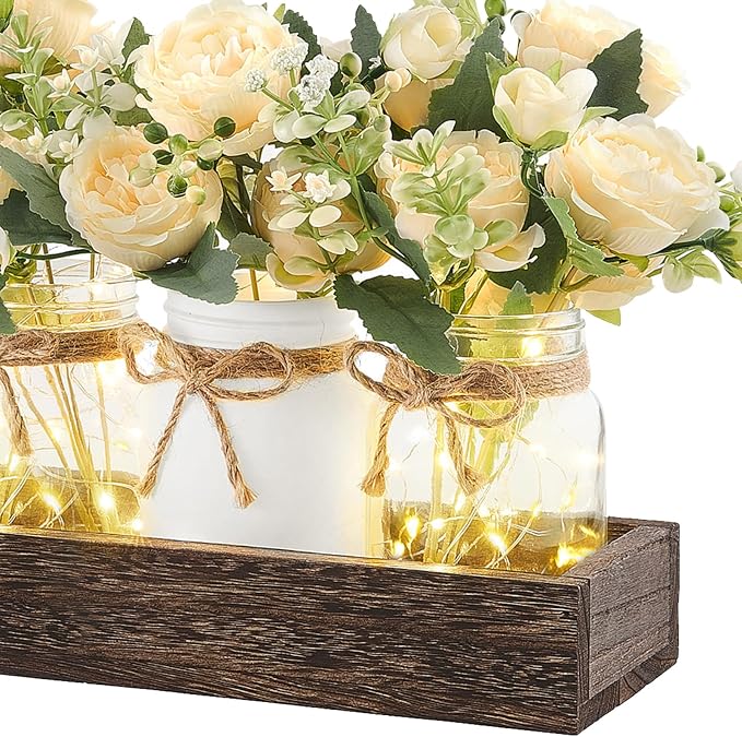 Mkono Mason Jar Lights Centerpieces - Image 7