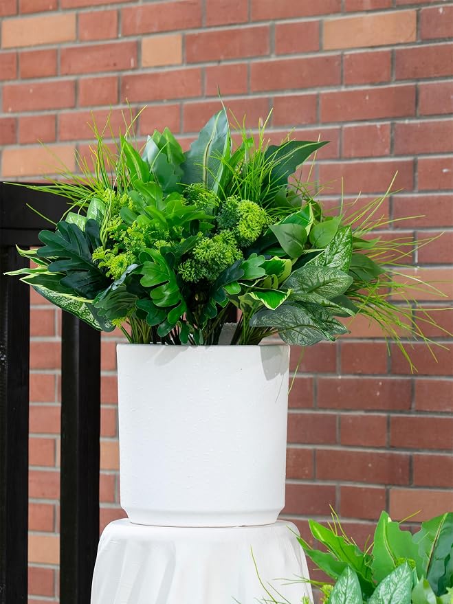 18PCS Artificial Plants Outdoor, Faux Flower Greenery Stems - Image 7