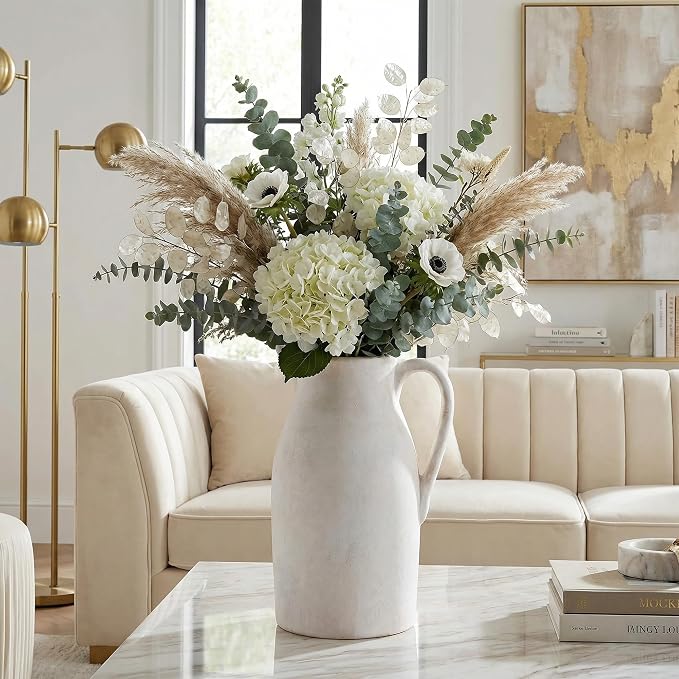 Ceramic Flower Vase with Handles - Image 5