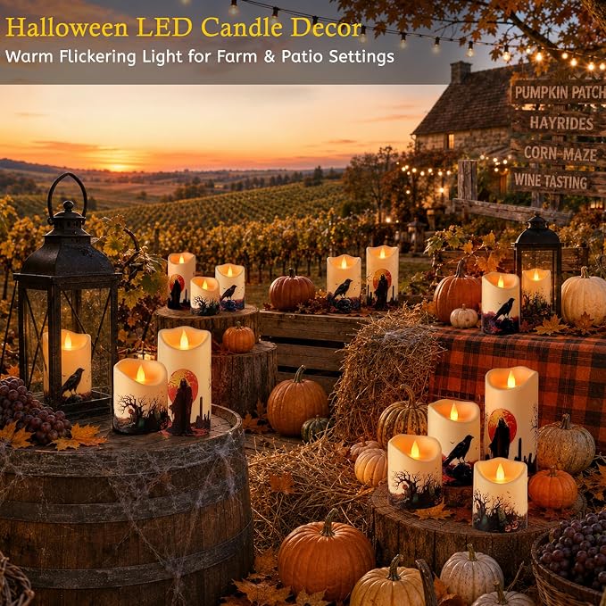 Artmarry Flameless Candles 4" 5" 6" Outdoor Indoor Pillars Battery Operated - Image 6
