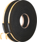Self Adhesive Foam Tape Weatherstrip 1/4in x 1/8in x 66Ft High Density Foam by Kikerike