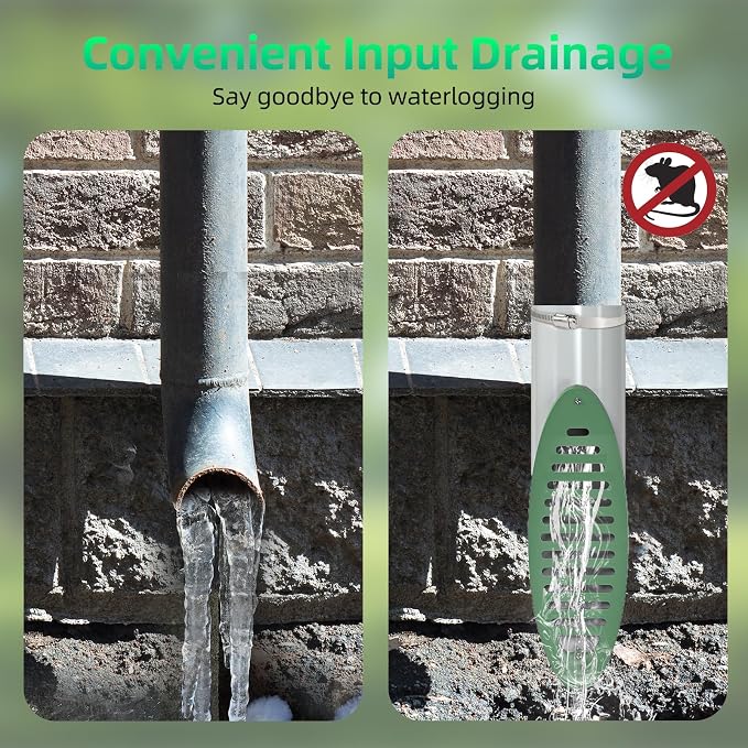 4 Inch Yard Drain Green Angled Drainage Grate - Image 9
