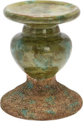 Creative Co-Op 2-Tone Sculptural Terracotta Pillar Candle Holder, Distressed by Unknown