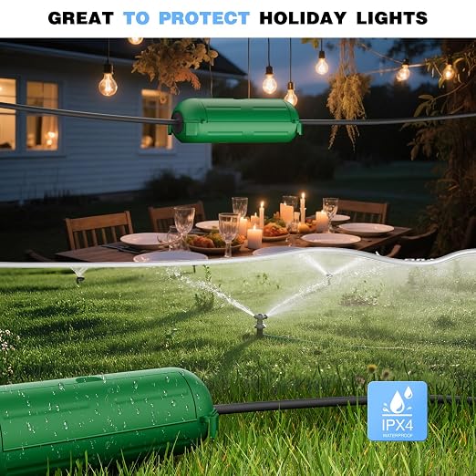 6 Pack Outdoor Waterproof Extension Cord Safety Cover, - Image 6
