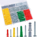 JEGONFRI 208PCS Drywall Anchors & Screws Kit, 4 Sizes, Wall Anchors | Versatile by JEGONFRI