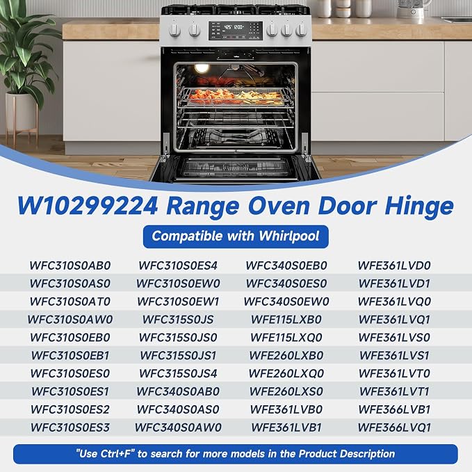 Wpw10299224 W10299224 Oven Door Hinge | - Image 3