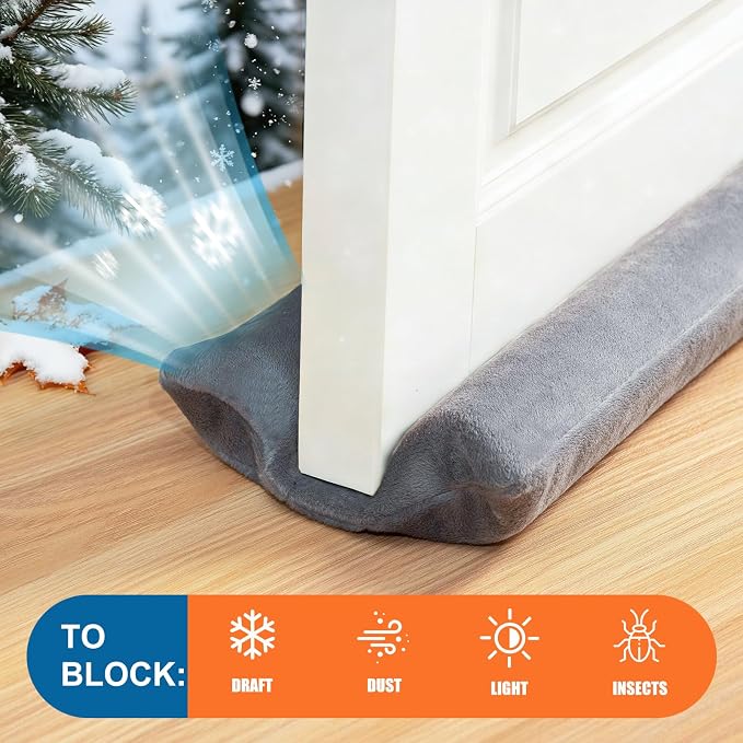 Under Door Draft Stopper 30-38" Adjustable Wind Stopper - Image 4