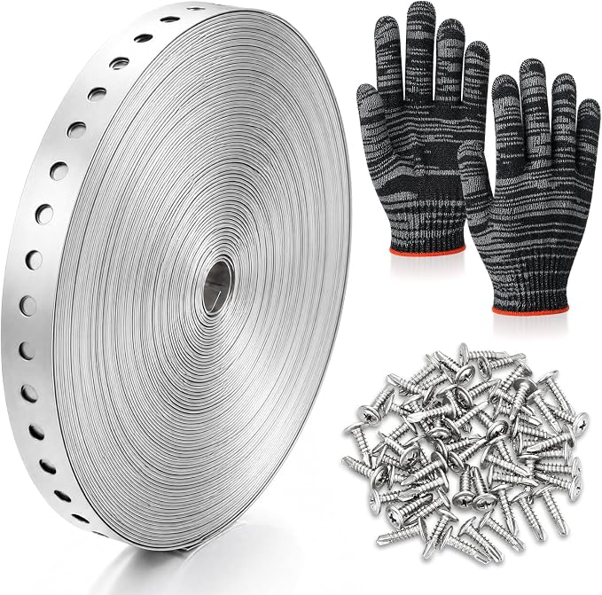 Fumete 3/4" 100Feet Galvanized Metal Pipe Strap by Fumete