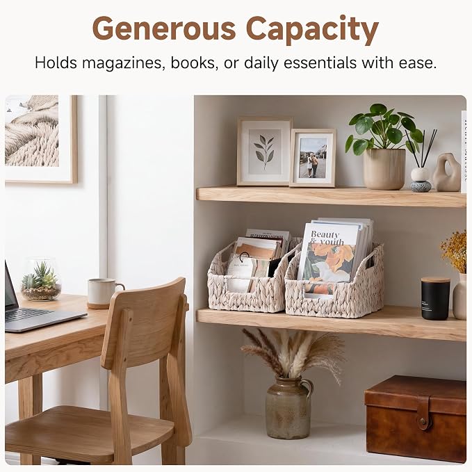 StorageWorks Pantry Baskets for Organizing, Wicker Baskets - Image 4