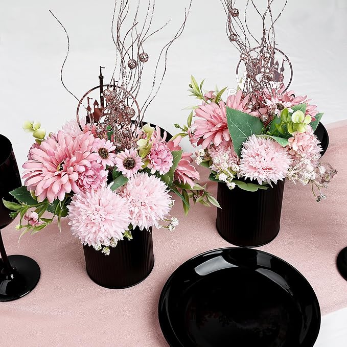 Dusty Pink & Rose Gold Flowers Table Centerpieces - Image 4