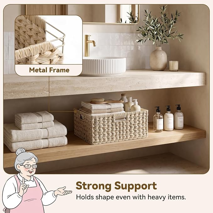 GRANNY SAYS Wicker Baskets for Organizing, Wicker Storage Baskets, Woven - Image 2