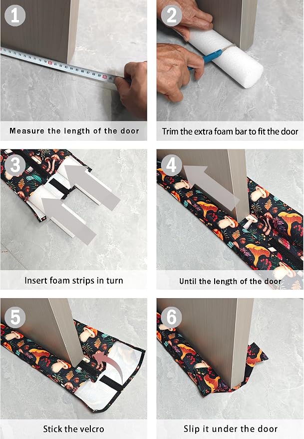 Adjustable 36 Inches Under Door Draft Stopper, Door Noise Blocker, Air Wind - Image 6