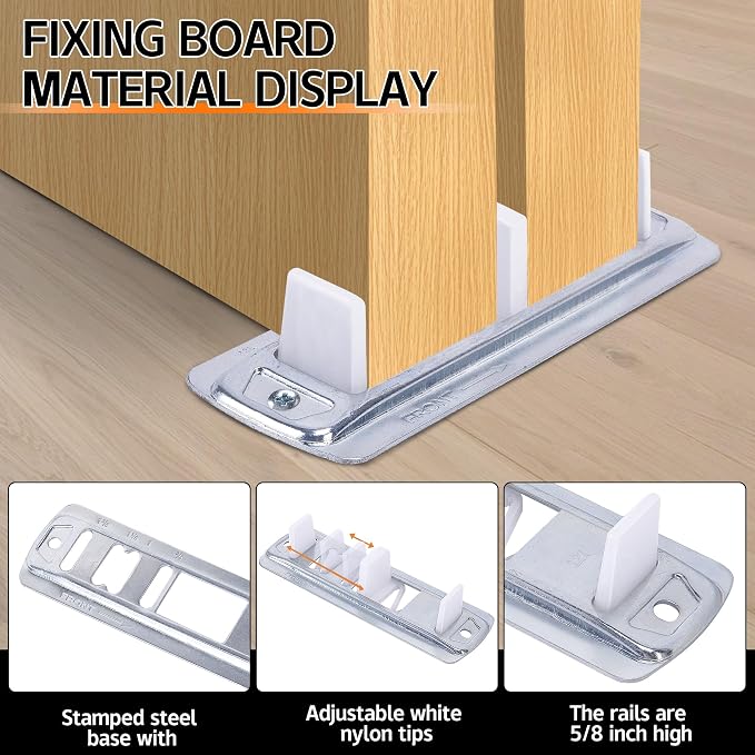 10Pcs Sliding Closet Door Roller Kit, Wardrobe Door Roller - Image 4