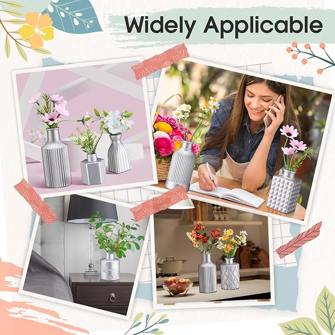 Yaomiao 30 Pcs Glass Bud Vases Centerpieces, Mini Colored Flower Vase - Image 5