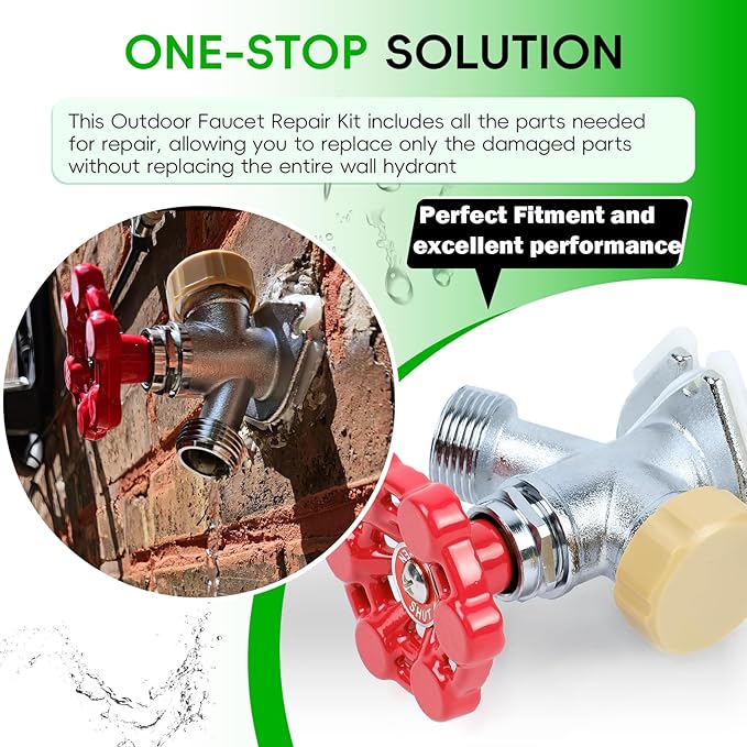 2Pack Universal Outdoor Faucet Repair Kit - Image 4