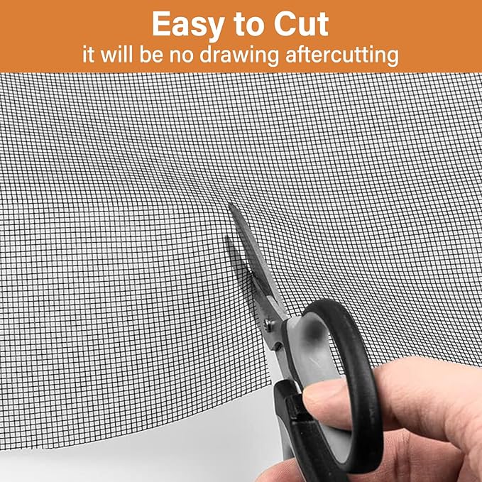 Window Screen Replacement Kit Width:59in Length:158 Fiberglass|Includes Full - Image 3