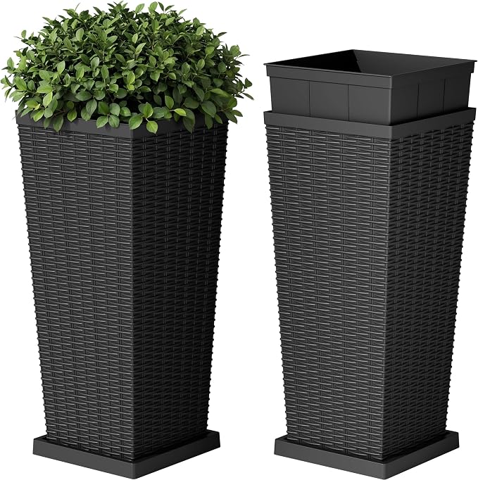Devoko Resin 30'' Tall Planters by DEVOKO