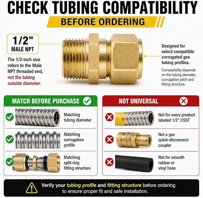 4 Pack 1/2" Male NPT Brass Fittings - Image 4