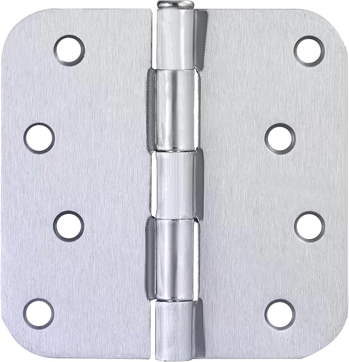 Design House Interior Door Hinge, Brushed Chrome | 5/8" Radius, Traditional - Image 2