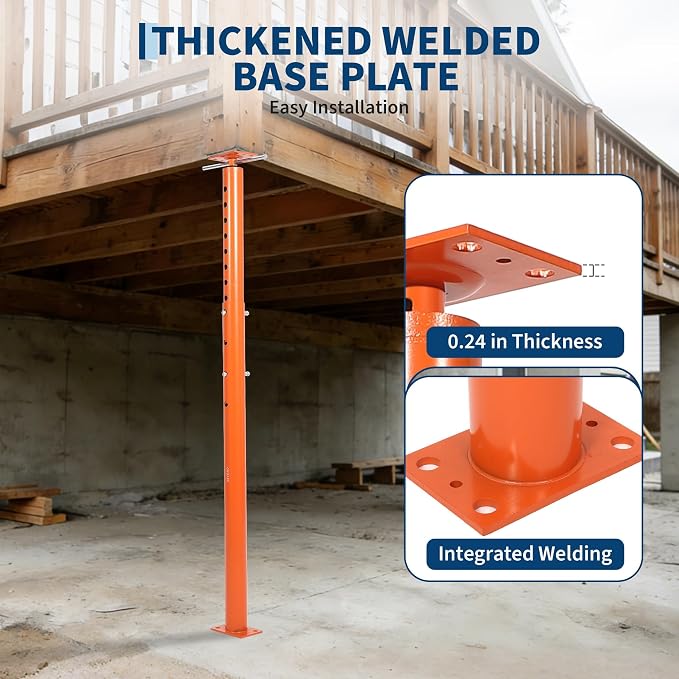 2 Pack Jack Post, House Floor Jack 53"-93", 18000 LBS Basement Jacks | Heavy - Image 5