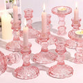 Glass Candle Holder Set of 12, Candle Stick Holder by Simeitol