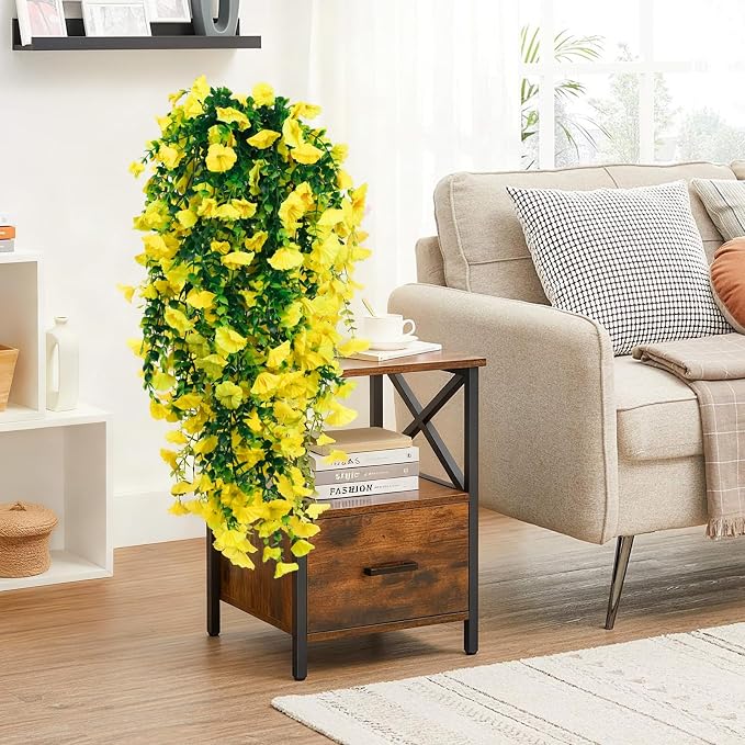 4-Pack Fake Hanging Plants, Faux Hanging Plant Artificial Greenery - Image 7