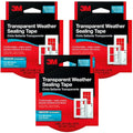 3M Transparent Weather Sealing Tape, 1.5 in x 30 ft, Window & Door Insulation by 3MIndustrial