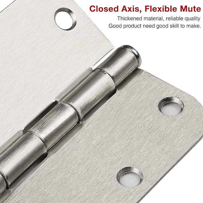 6 Pack Brushed Nickel Door Hinges 3.5 Inch - Image 6