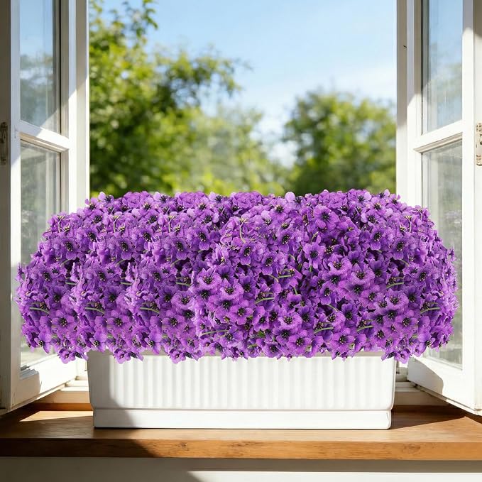 22 Bundles Artificial Flowers Outdoor, Faux Flowers UV Resistant - Image 5