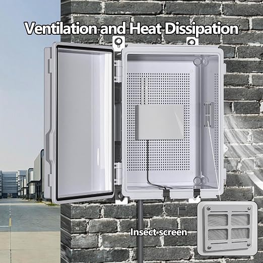 ABS Electrical Junction Box, Ventilated Design, Cable Grommets, IP65 Waterproof - Image 5