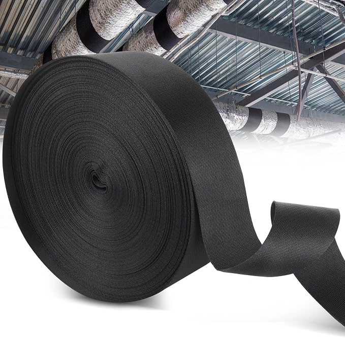 100Ft HVAC Duct Strap, Tight-Weave Nylon Duct Support Webbing, Heavy Duty Duct by Unknown