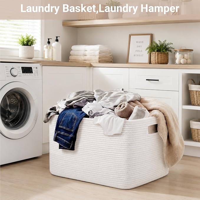 Large Laundry Basket/Hamper, Toy Storage, Baby Blanket Basket, - Image 6