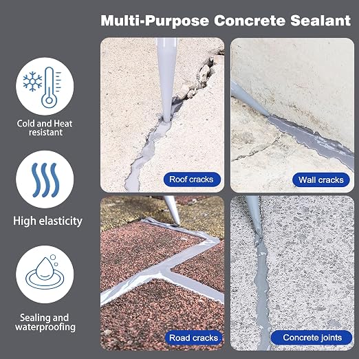 Concrete Crack Filler and Sealant, Quick Drying High Elasticity Cement Crack - Image 3